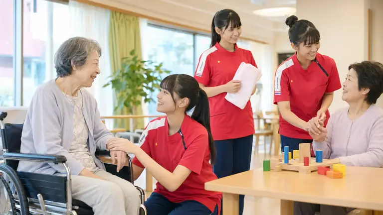 千葉学芸高等学校 福祉コースの介護実習
