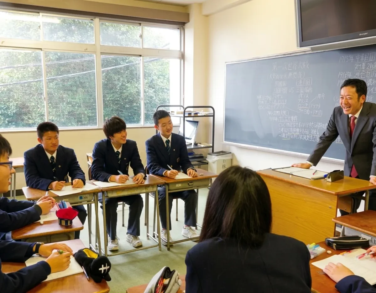 千葉学芸高等学校 公務員コースの授業風景