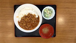 学生食堂のメニュー ハヤシライス